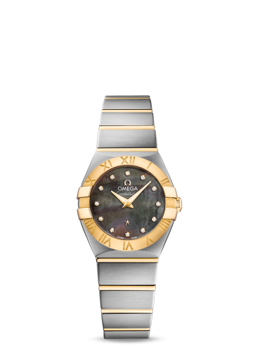 Omega Constellation Quartz 24 Stainless Steel / Yellow Gold / Grey MOP